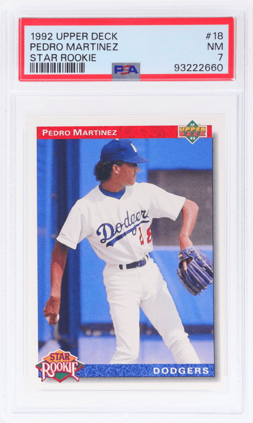 1992 Upper Deck Star Rookie Pedro Martinez #18 PSA 7