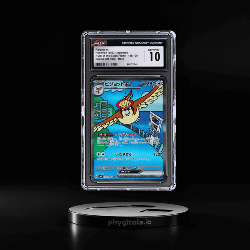 2023 Pokemon Scarlet and Violet Ruler of the Black Flame Japanese Special Art Rare Pidgeot Ex #136 CGC 10