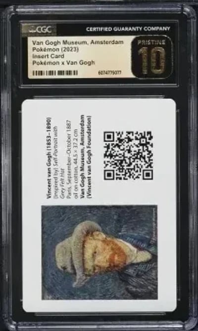 2023 Pokemon X Van Gogh Museum Amsterdam Insert Card CGC 10 PRISTINE