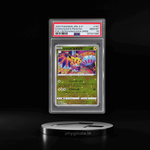 2020 Pokemon XY Sword and Shield Promo Japanese Pokemon Center Kanazawa Opening Kanazawa's Pikachu #147SP PSA 10