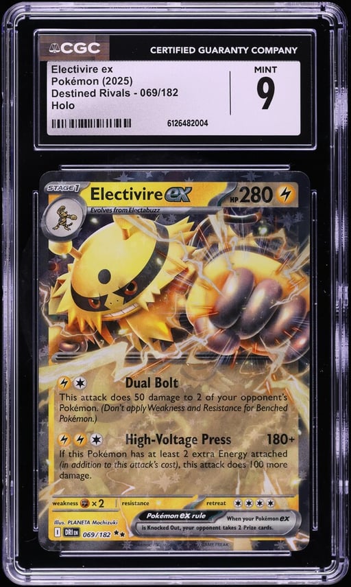 2025 Pokemon Scarlet & Violet Destined Rivals Holo Electivire ex #69 CGC 9 MINT