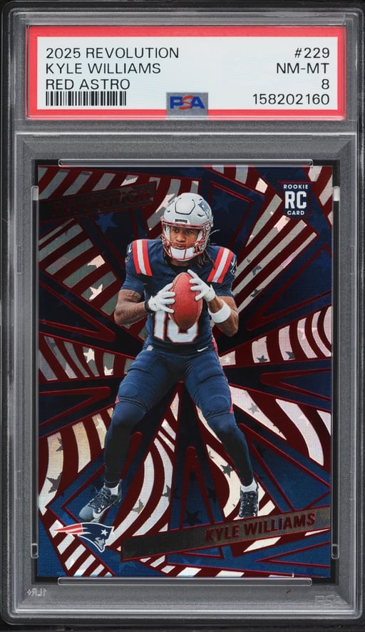 2025 Panini Revolution Red Astro Kyle Williams ROOKIE #229 PSA 8 NM-MT