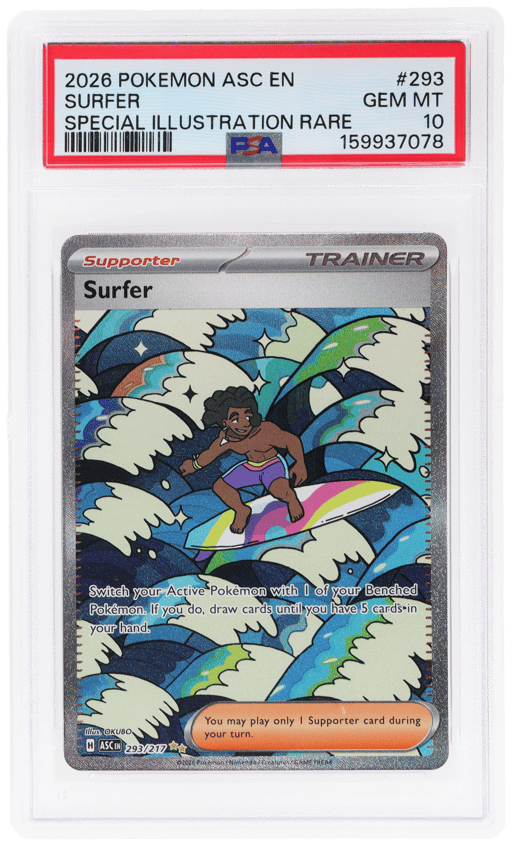 2026 Pokemon Mega Evolution Ascended Heroes Special Illustration Rare Surfer #293 PSA 10