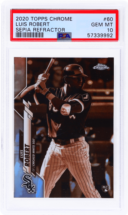 2020 Topps Chrome Sepia Refractor Luis Robert #60 PSA 10