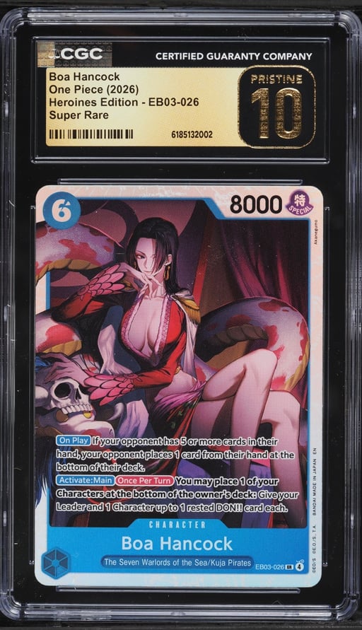 2026 One Piece Heroines Edition SR Boa Hancock #EB03-026 CGC 10 PRISTINE