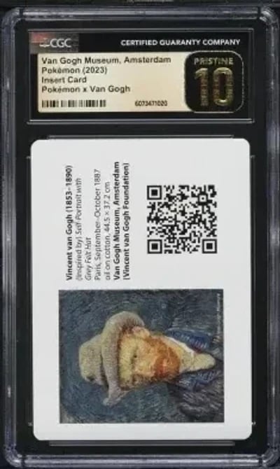 2023 Pokemon X Van Gogh Museum Amsterdam Insert Card CGC 10 PRISTINE