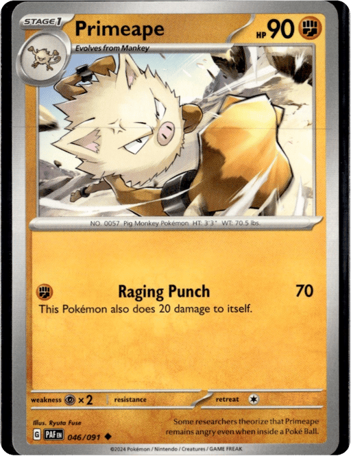 2024 Primeape #46 Paldean Fates