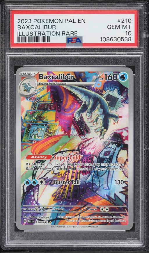 2023 Pokemon Scarlet & Violet Paldea Evolved IR Baxcalibur #210 PSA 10 GEM MINT