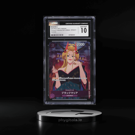 2023 One Piece Japanese Premium Collection Girl's Edition Black Maria #ST04-011 CGC 10 GEM MINT