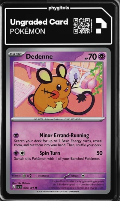 2024 Dedenne Paldean Fates #036