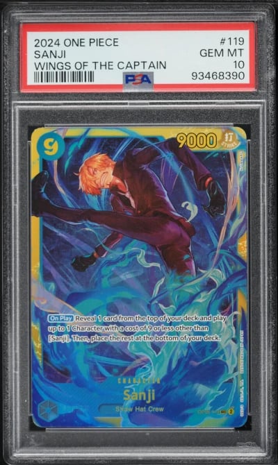 2024 One Piece Wings Of The Captain SEC Sanji #OP06-119 PSA 10 GEM MINT