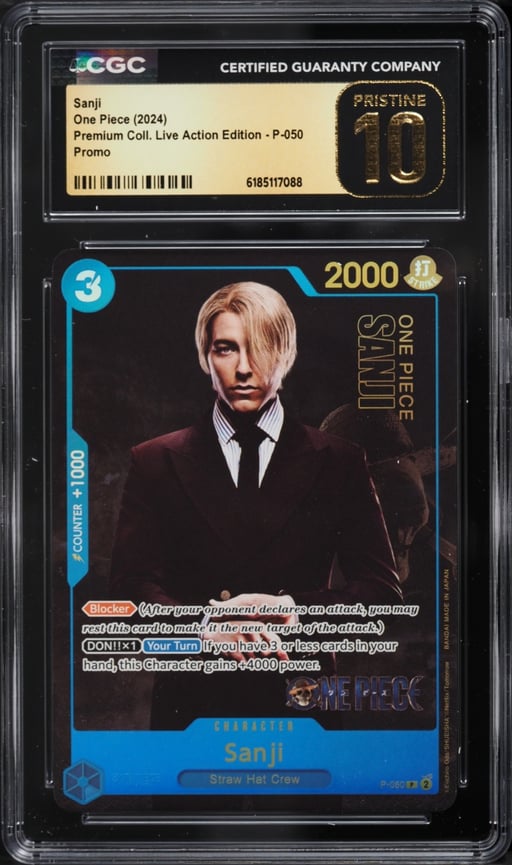 2024 One Piece Promo Premium Live Action Edition Sanji #P-050 CGC 10 PRISTINE