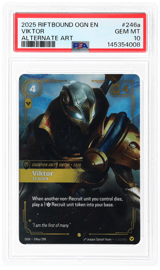 2025 Riftbound: League of Legends Origins Alternate Art Viktor #246a PSA 10