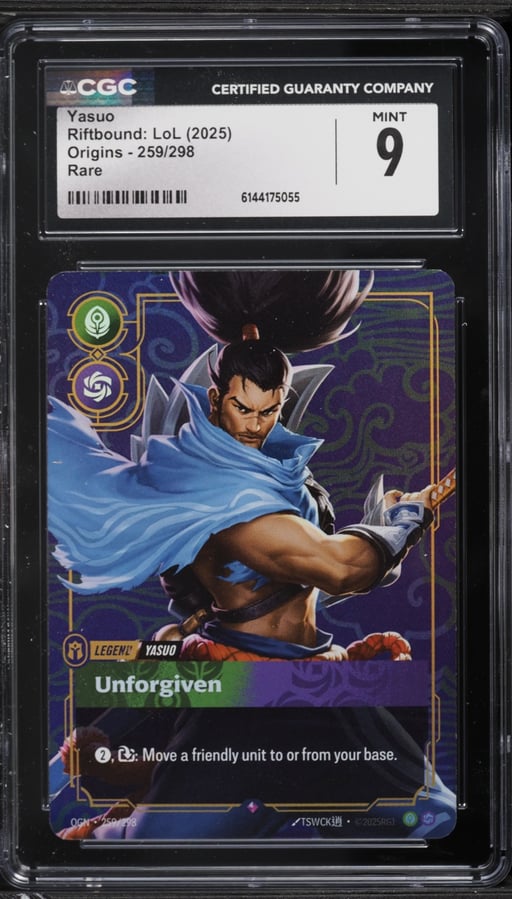 2025 Riftbound League Of Legends LoL Origins Yasuo #259 CGC 9 MINT