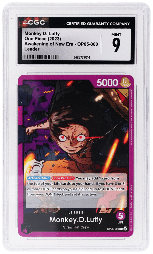 2023 One Piece Awakening of the New Era Leader Monkey D. Luffy #OP05060 CGC 9