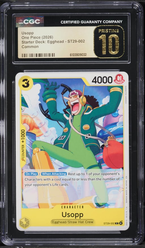 2026 One Piece Starter Deck: Egghead Usopp #ST29-002 CGC 10 PRISTINE