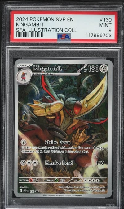 2024 Pokemon SV Black Star Promo Illustration Collection Kingambit #130 PSA 9