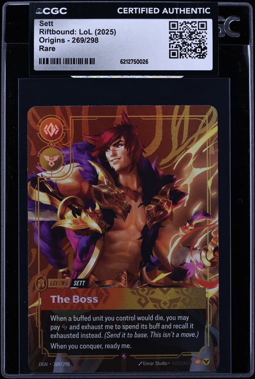 2025 Riftbound League Of Legends LoL Origins Sett #269 CGC AUTH