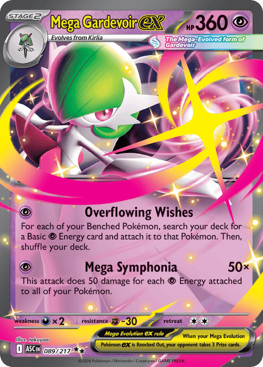 2026 Mega Gardevoir ex #89 Ascended Heroes