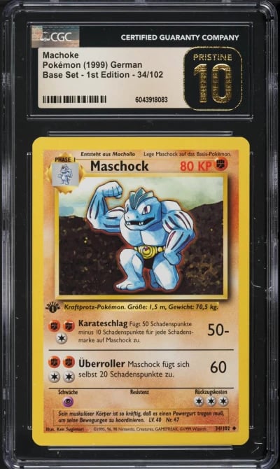 1999 Pokemon German Base Set 1st