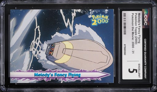 2000 Topps Pokemon The Movie Melody's Fancy Flying #31 CGC 5 EX
