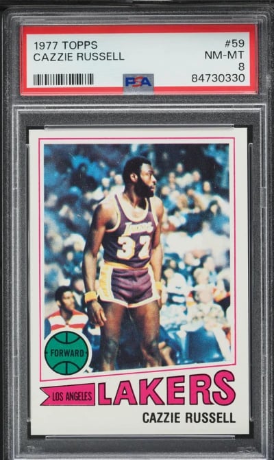 1977 Topps Basketball Cazzie Rus