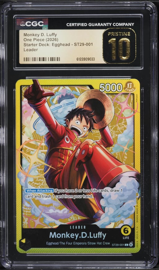 2026 One Piece Japanese Starter Deck Egghead Leader Monkey D. Luffy #ST29-001 CGC 10 PRISTINE