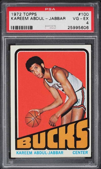 1972 Topps Basketball Kareem Abd