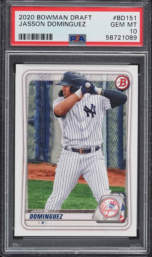 2020 Bowman Draft Jasson Dominguez ROOKIE #BD-151 PSA 10 GEM MINT