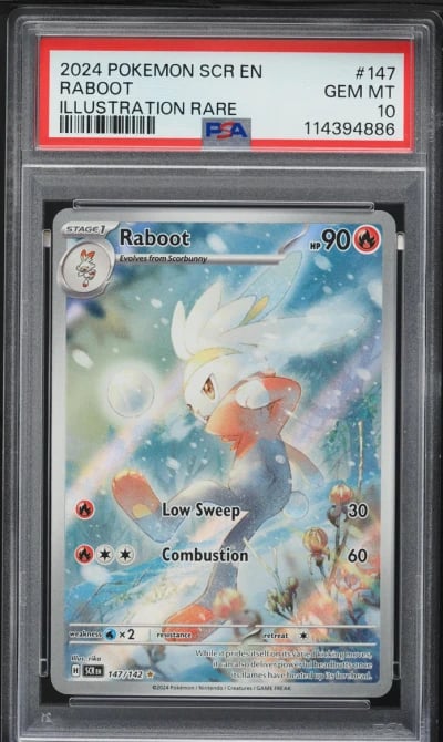 2024 Pokemon Scarlet & Violet Stellar Crown IR Raboot #147 PSA 10 GEM MINT