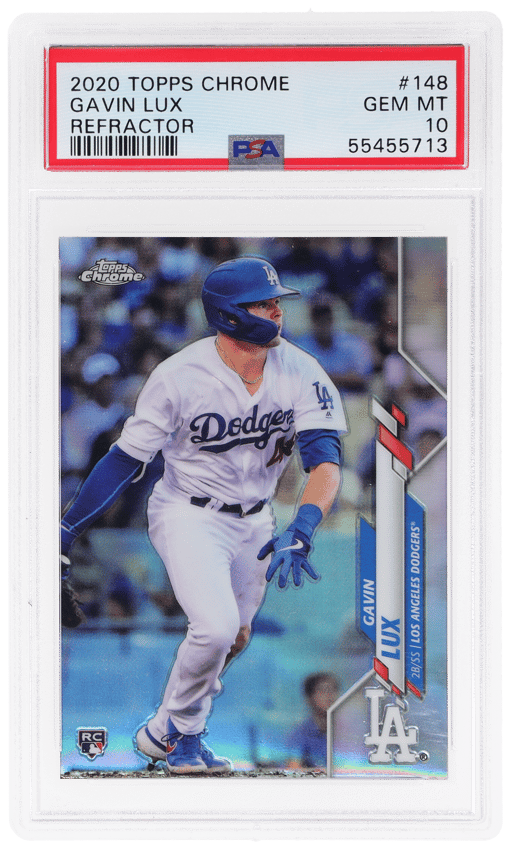2020 Topps Chrome Refractor Gavin Lux #148 PSA 10