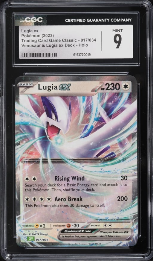 2023 Pokemon SV TCG Classic Collection Venusaur ex Deck Holo Lugia EX #17 CGC 9 MINT