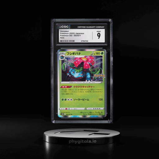 2022 Pokemon Japanese Sword & Shield GO Holo Venusaur #3 CGC 9 MINT