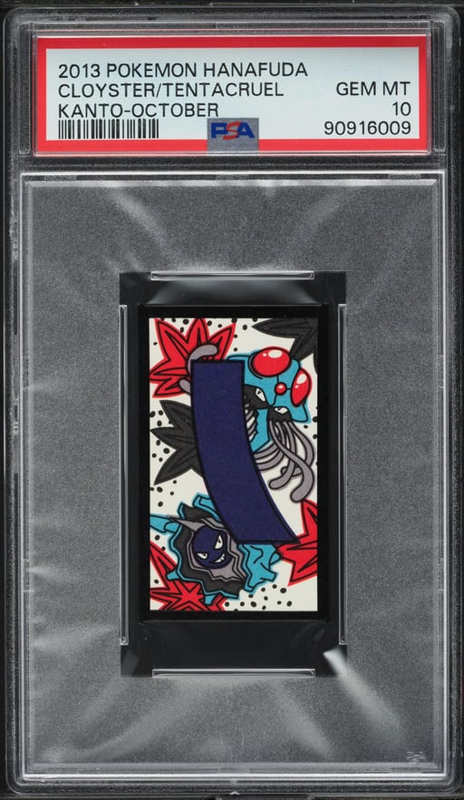 2013 Pokemon Japanese Hanafuda Kanto October Cloyster Tentacruel PSA 10 GEM MINT