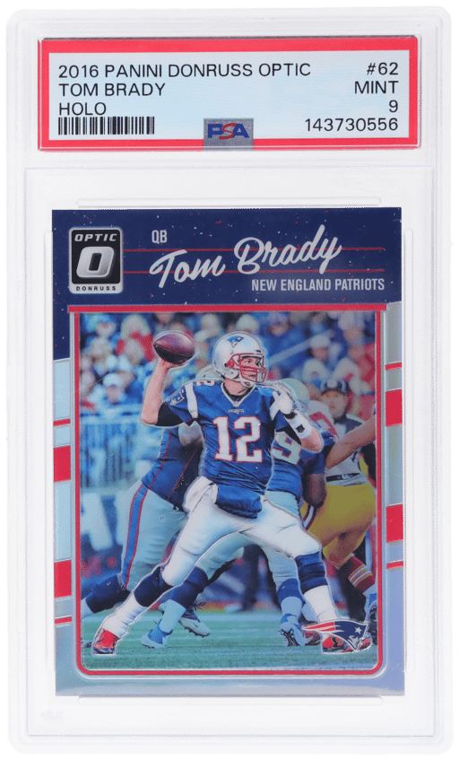 2016 Donruss Optic Holo Tom Brady #62 PSA 9