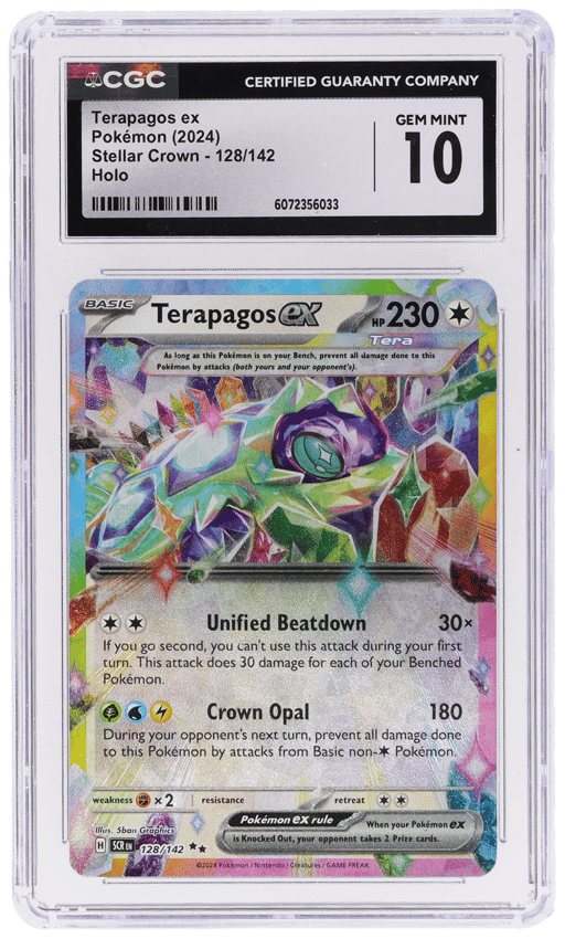 2024 Pokemon Scarlet and Violet Stellar Crown Terapagos Ex #128 CGC 10