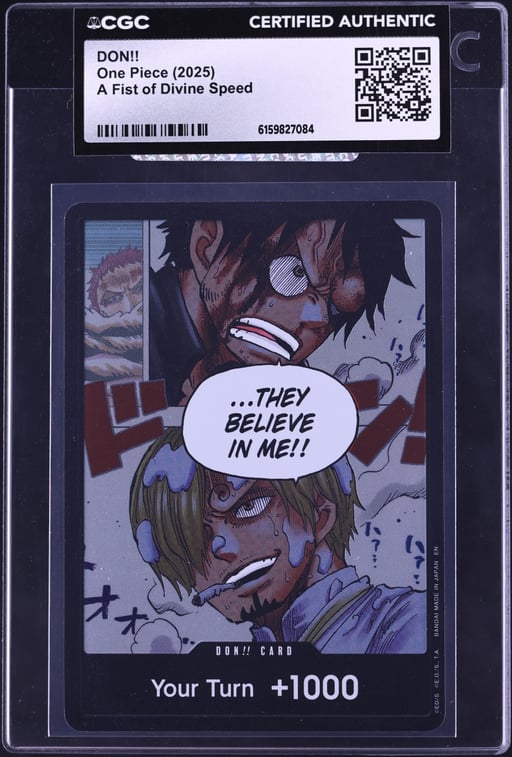 2025 One Piece A Fist Of Divine Speed Don!! CGC AUTH