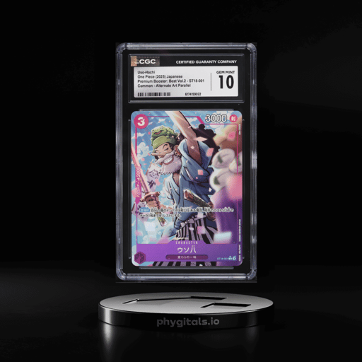 2025 One Piece Japanese Premium Booster: Best Vol.2 Alt Art Uso-Hachi #ST18-001 CGC 10 GEM MINT