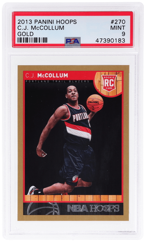2013 Hoops Gold CJ Mccollum #270 PSA 9