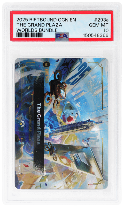 2025 Riftbound League of Legends Origins Worlds Bundle Shanghai the Grand Plaza #293a PSA 10