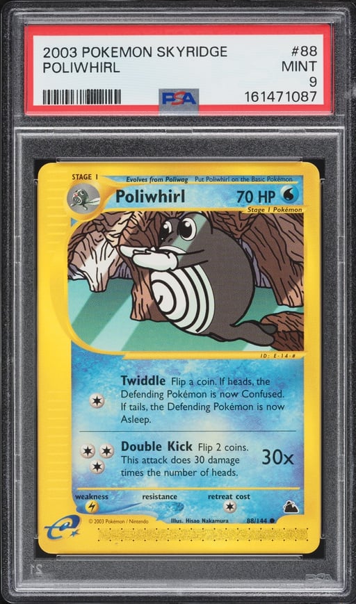 2003 Pokemon Skyridge Poliwhirl #88 PSA 9 MINT