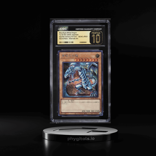 2025 Yu-Gi-Oh! Japanese QCAC Secret Rare Blue-Eyes White Dragon #QCAC-JP021 CGC 10 PRISTINE