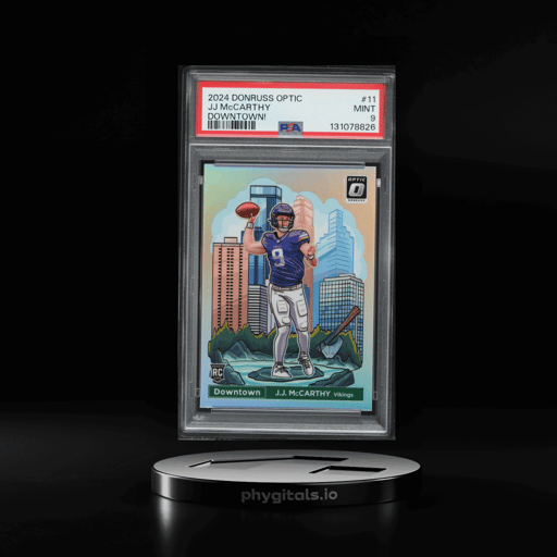 2024 Donruss Optic Downtown J.J. McCarthy ROOKIE #11 PSA 9 MINT