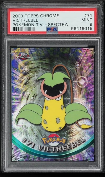 2000 Topps Chrome Pokemon Series 1 Spectra Victreebel #71 PSA 9 MINT
