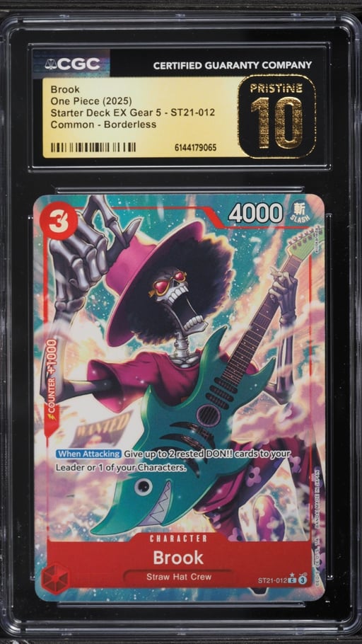 2025 One Piece Starter Deck EX Gear 5 Alt Art Brook #ST21-012 CGC 10 PRISTINE