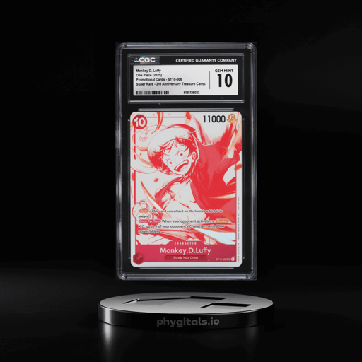 2025 One Piece Promo 3rd Treasure Campaign Super Rare Monkey D. Luffy #ST10-006 CGC 10 GEM MINT