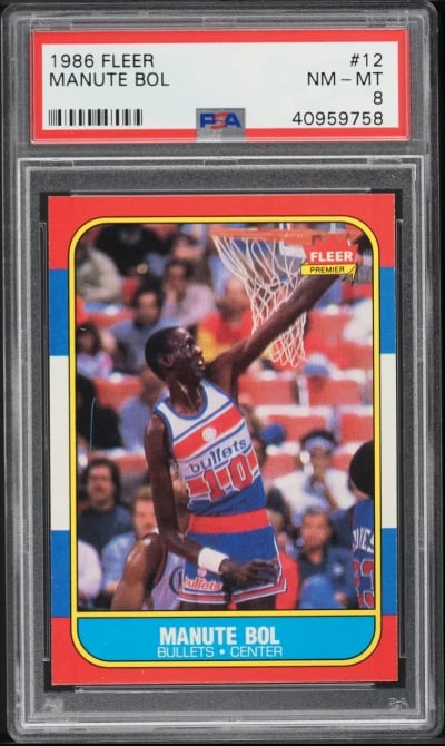 1986 Fleer Basketball Manute Bol