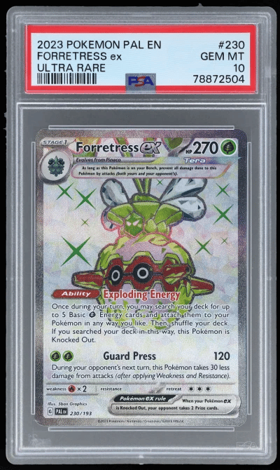 2023 Pokemon Scarlet and Violet Paldea Evolved Forretress Ex #230 PSA 10