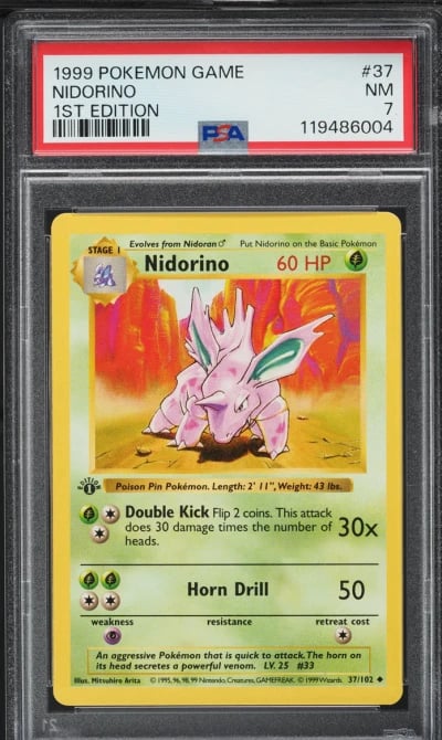 1999 Pokemon Base Set Shadowless