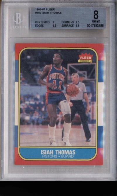1986-87 Fleer #109 Isiah Thomas 
